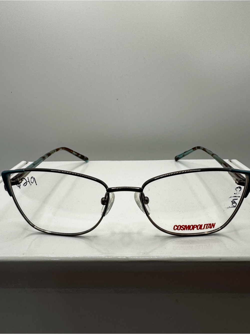 Cosmopolitan Emerlyn Eyeglasses Frames 52-16-135 Turquoise Dark Gun Tortoise Wom